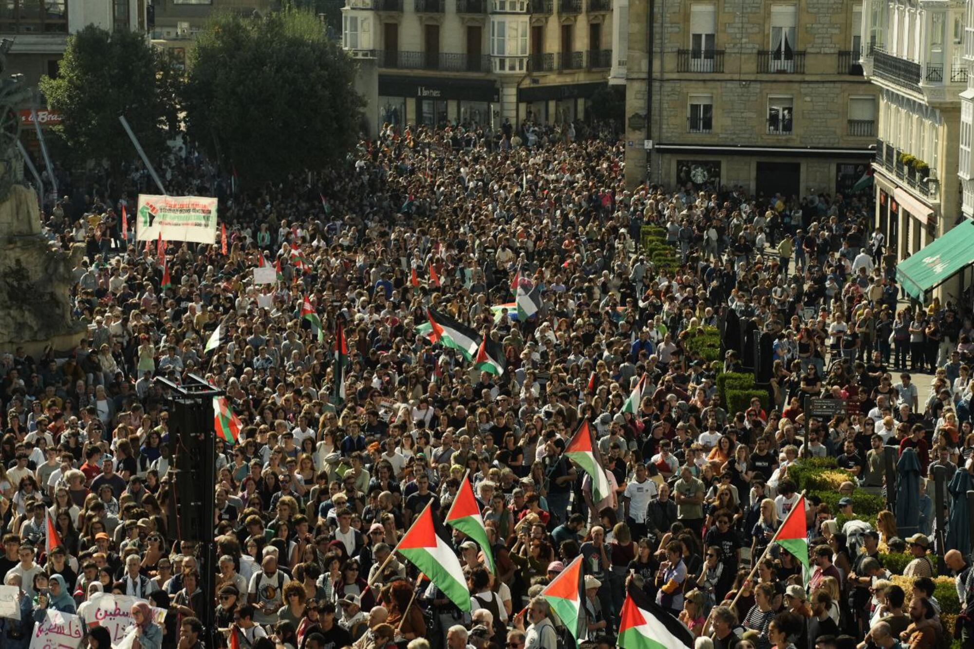 Manifestación en Gasteiz el 15 de octubre de 2025.